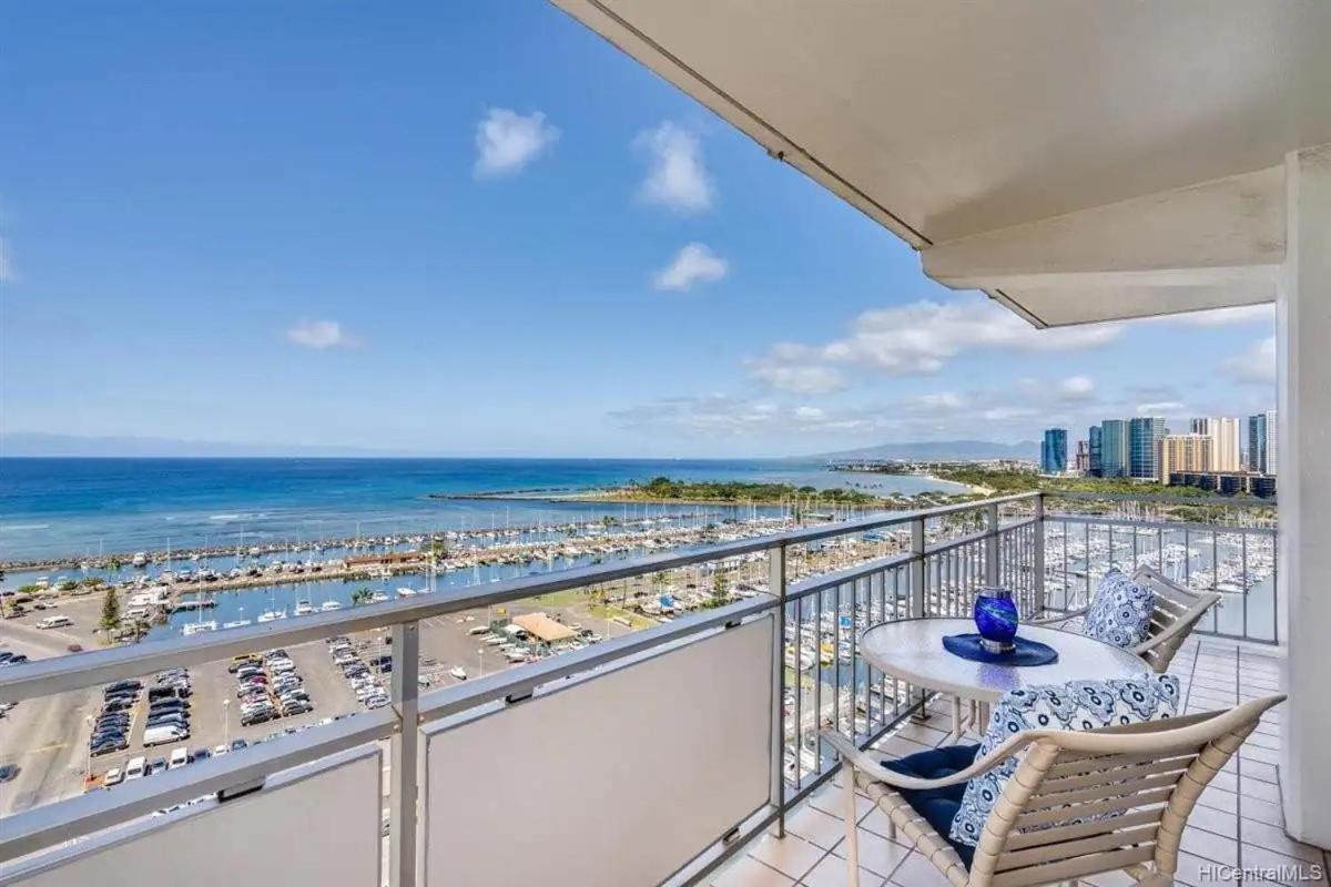 호놀룰루 Ilikai #1743 Panoramic Views On Waikiki Beach 아파트 호텔 외부 사진